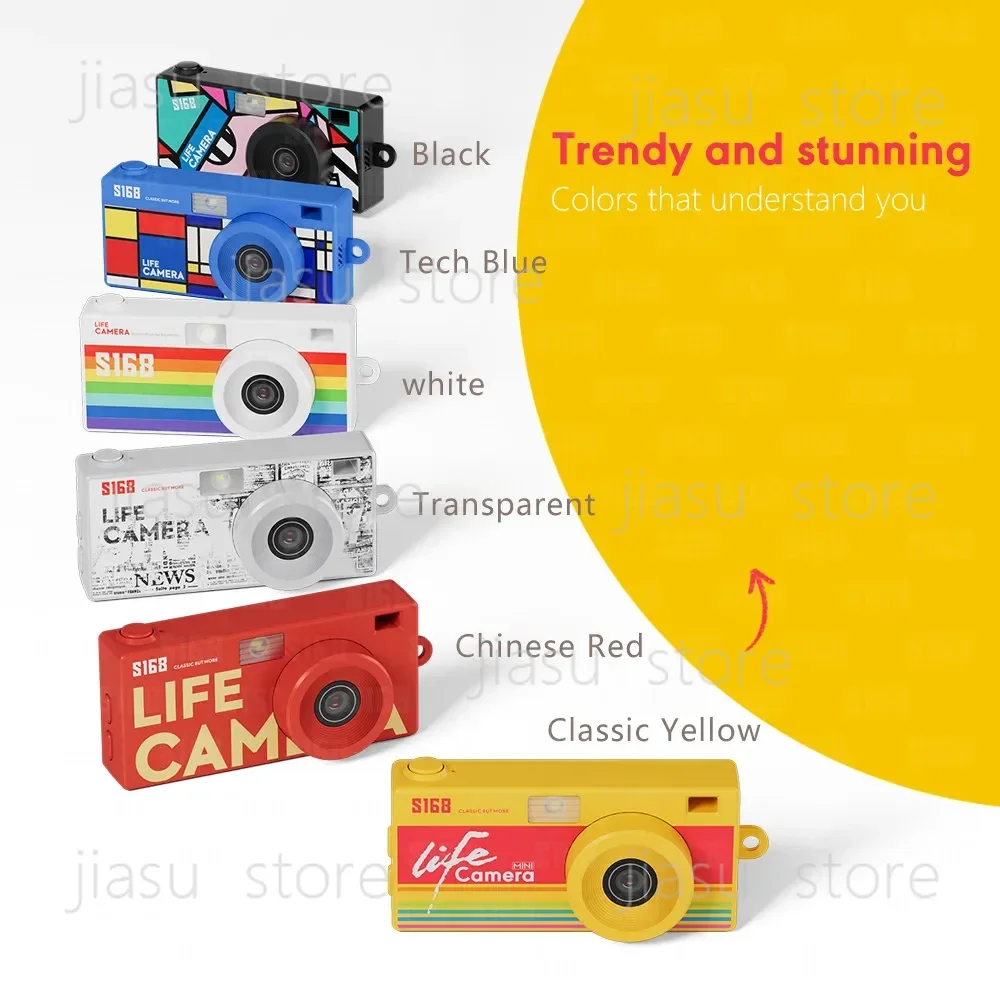 S168 2K HD Ultra-Thin Mini Digital Camera Large Screen Life Camera with Keychain Portable Vlogging Camcorder