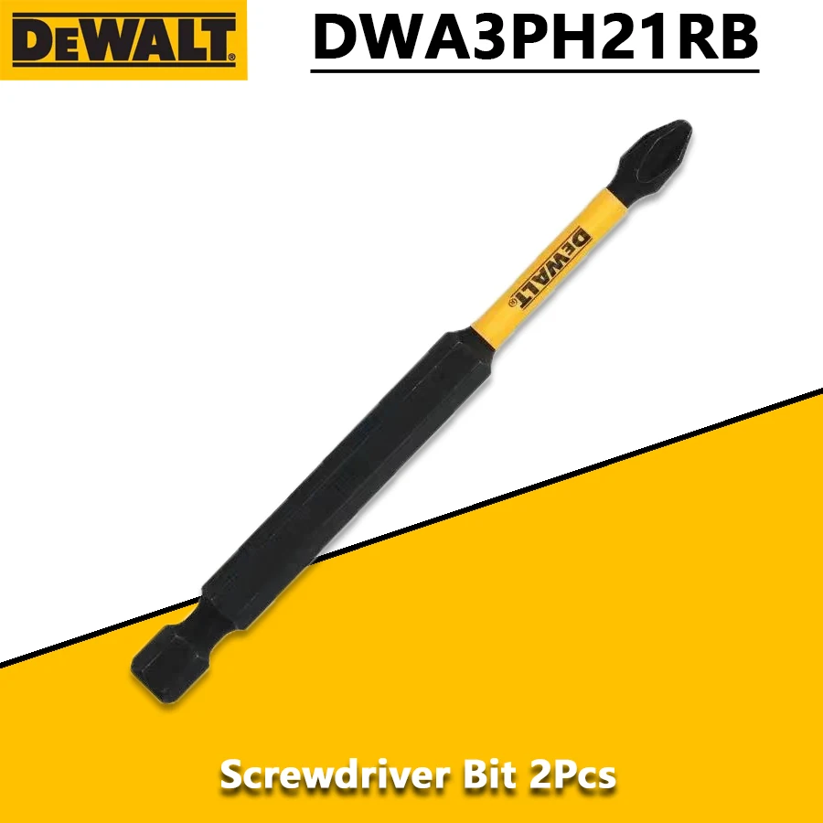 Punta per cacciavite a croce resistente agli urti DEWALT # 2 per trapano elettrico 2 pezzi DWA3PH21RB