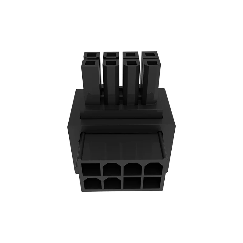 Video card power steering connector Black 8-pin power port Turning power steering head Video card 90-degree adapter