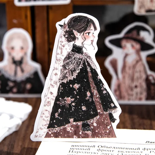 Imagen 2 del producto 20 unids/lote Kawaii pegatinas de papelería manga de niña DIY diario basura planificador de papel pegatinas decorativas