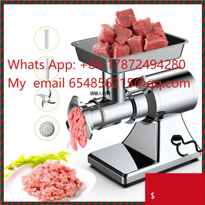 Food Processing Commercial 12 22 32 42 Mincer Stainless Steel Grinder Meat Cutting Machine Fresh Meat Slicer