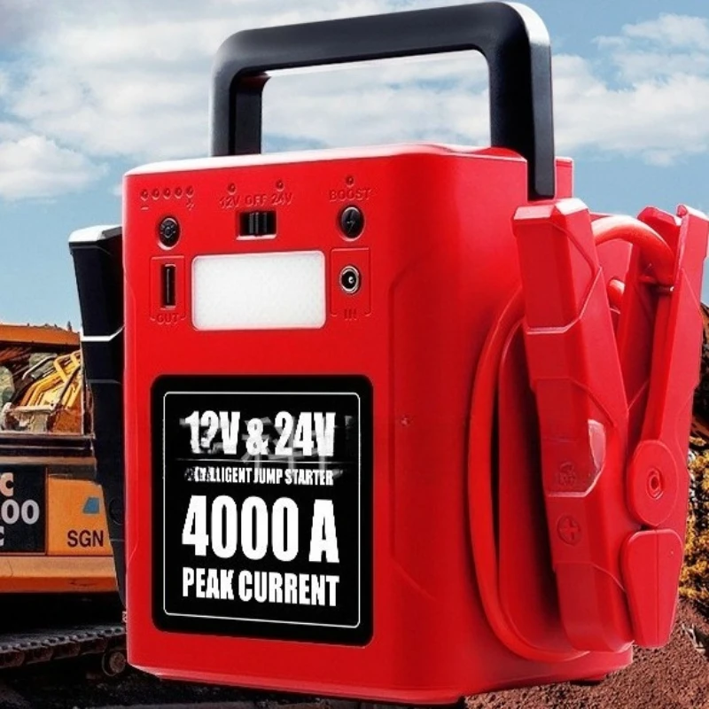 Super Capacity Emergency Portable Vehicle Truck Charger Lithium Battery  Car Jump Starter Power Bank