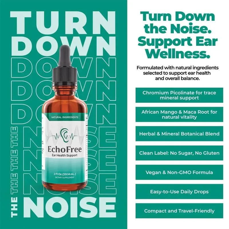 Liquid Formula for Ear Wellness - Improve Hearing and Reduce Tinnitus - Vegan, Non-GMO Formula