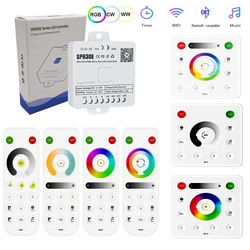 SP630E SPI 5CH All In One LED Controller 5V-24V RGB RGBW RGBCCT PWM LED Light Remote Control For WS2811 5050 3528 FCOB LED strip