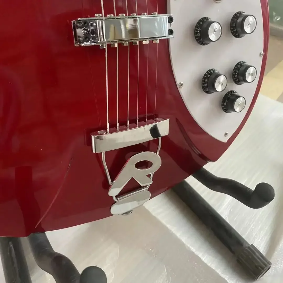 Rickenbacker 330 Electric Guitar Metal Red Color Semi Hollow Body Rosewood Fingerboard High Quality Guitarra Free Shipping