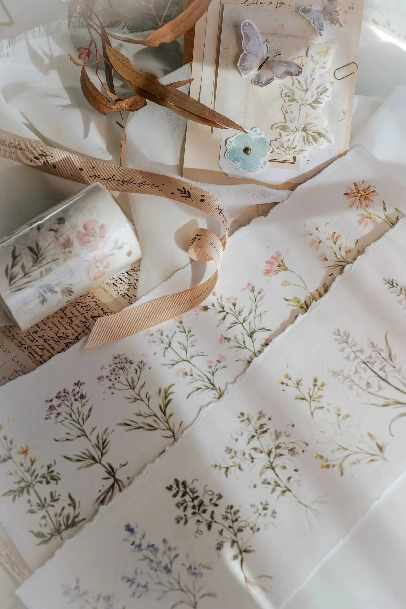 Meow Vintage Wonderful Weeds Washi Masking Tape for Planner Card Making DIY Scrapbooking Plan Decorative Sticker - view 3