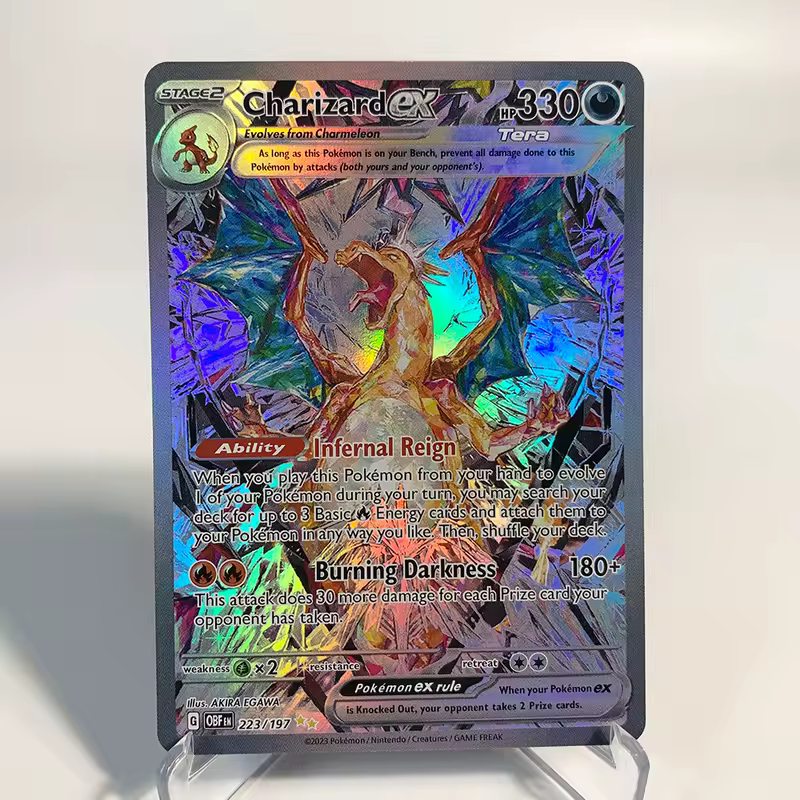 Charizard Pokemon Cards Shining Charizard Holographic Charizard Ex GX VMX Hobbies Rare Collection Battle Cards Toys Gifts - Image 9