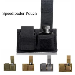 Tactical Molle Pouch Hunting Revolver Clip Double Speed Loader Belt Pouch Bag Fits 22 Mag 32 38 357 41 44 Revolvers Pack