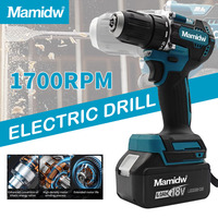 Mamidw Brushlesst Compact Cordless 18V Driver Drill Hex Hammer Electric Screwdriver Power Tool For Makita 18v Battery PIN