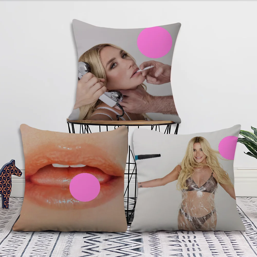 Kesha Pop Music Singer cushion cover Pillow Case Square Cushion Room Bedroom Headboard Sofa Living Backrest Nap Time