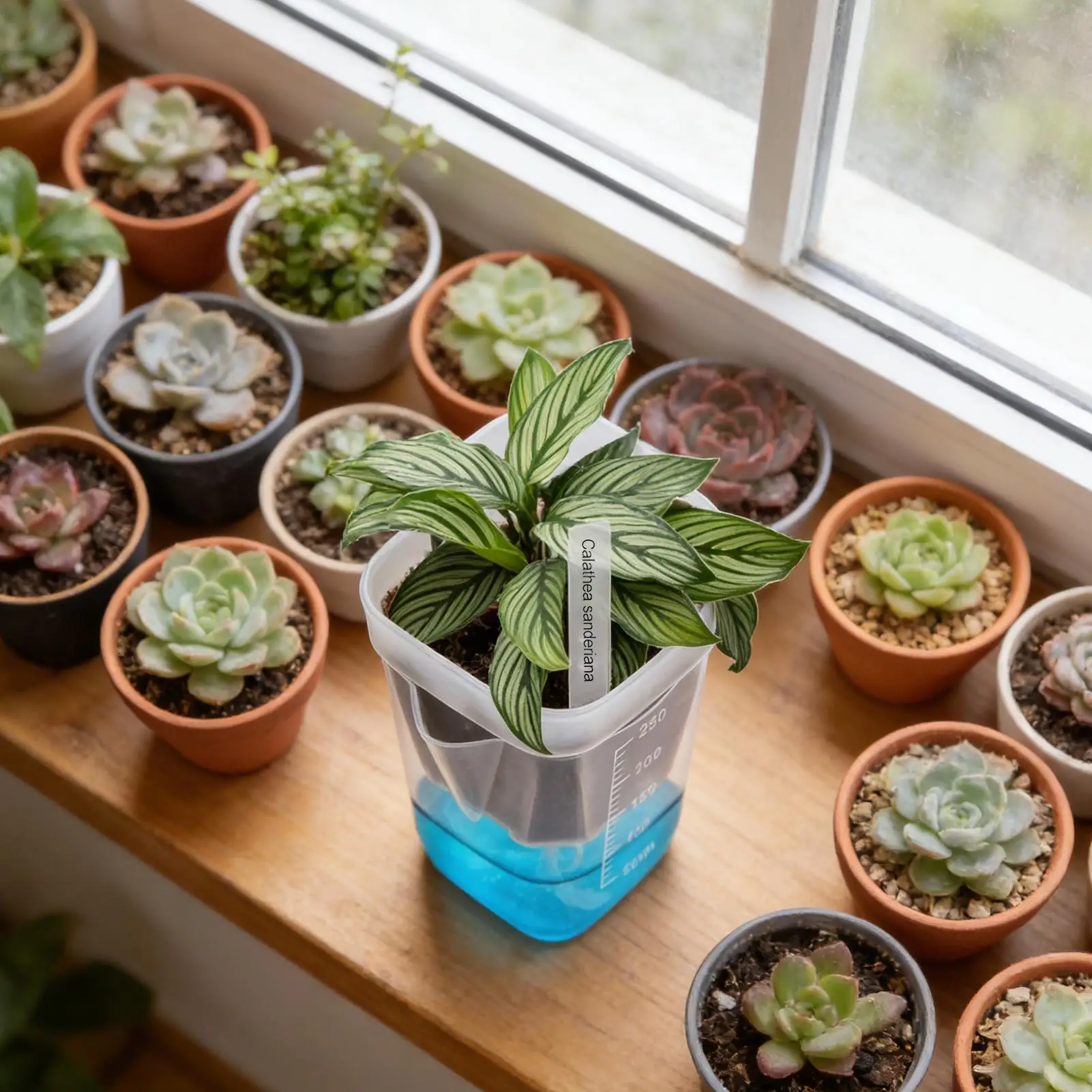 Self Watering Plant Pots 12 Pieces Clear Hydroponic Box With Drainage Holes Nursery Pots With Water Level Indicator For Living