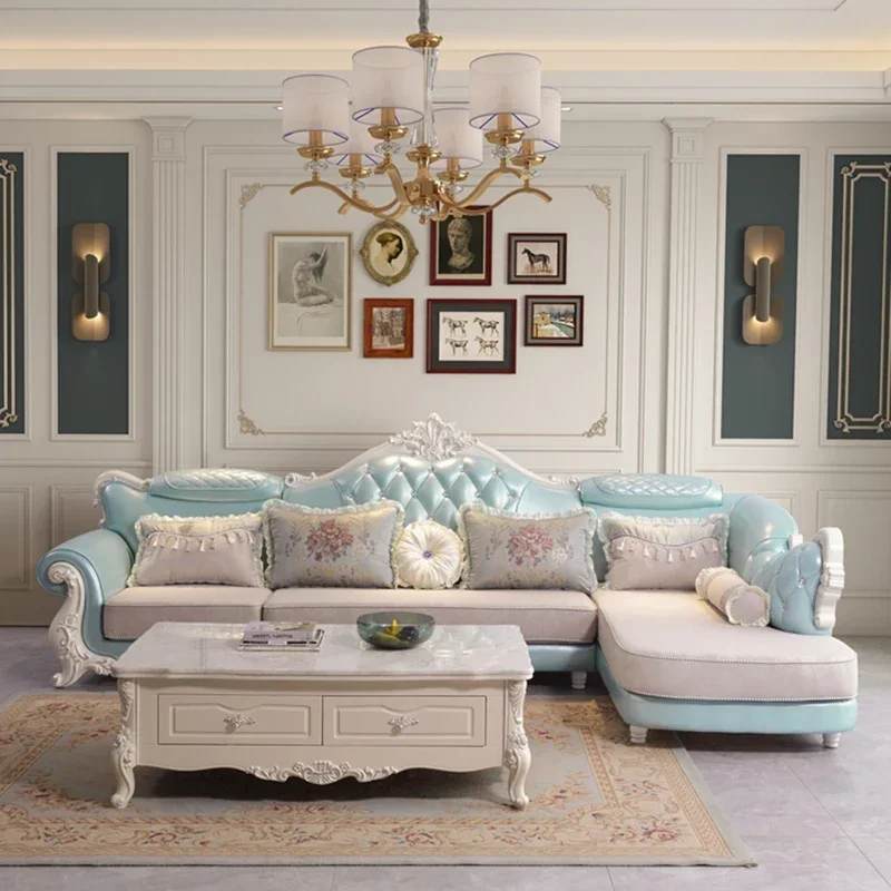#Villa Oversize Sofas Combination Fabric European Luxury Sofas Recliner Loveseat Divani Soggiorno Nuovi Arrivati Room Furniture