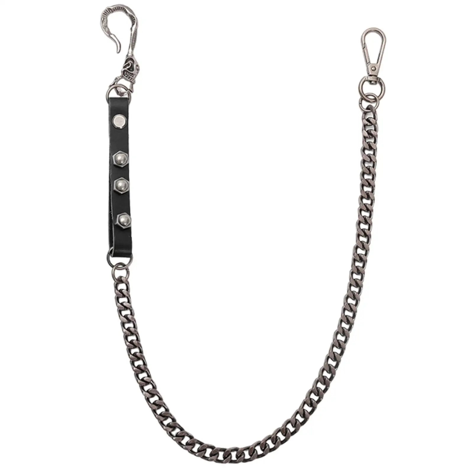 Unisex Punk Hip Chain Waist Belt Iron Material Fashion Jewelry for Streetwear and Party Pants