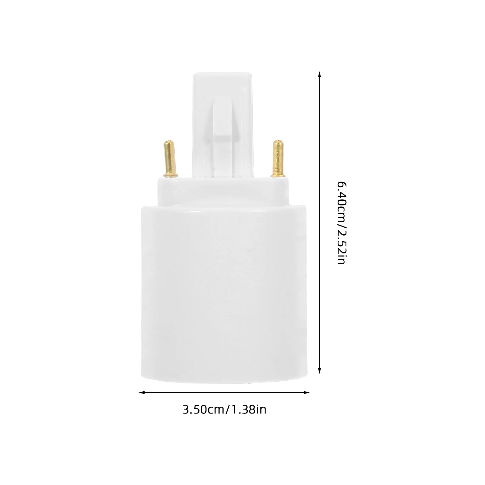 G24D إلى E27 محول مأخذ التوصيل الإضاءة 2 دبوس لمبة قاعدة محول المسمار في حامل مصباح لمبات Led لمبة حامل محول الضوء #3