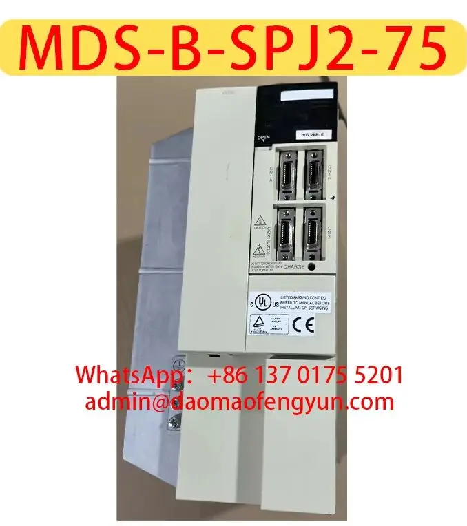 Original Genuine，MDS-B-SPJ2-75 Used Servo Drive，MDS B SPJ2 75，Fast shipping