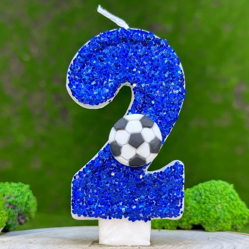 Fußball digitale Geburtstagskerzen Großhandel Kuchen Party Geburtstagskerzen