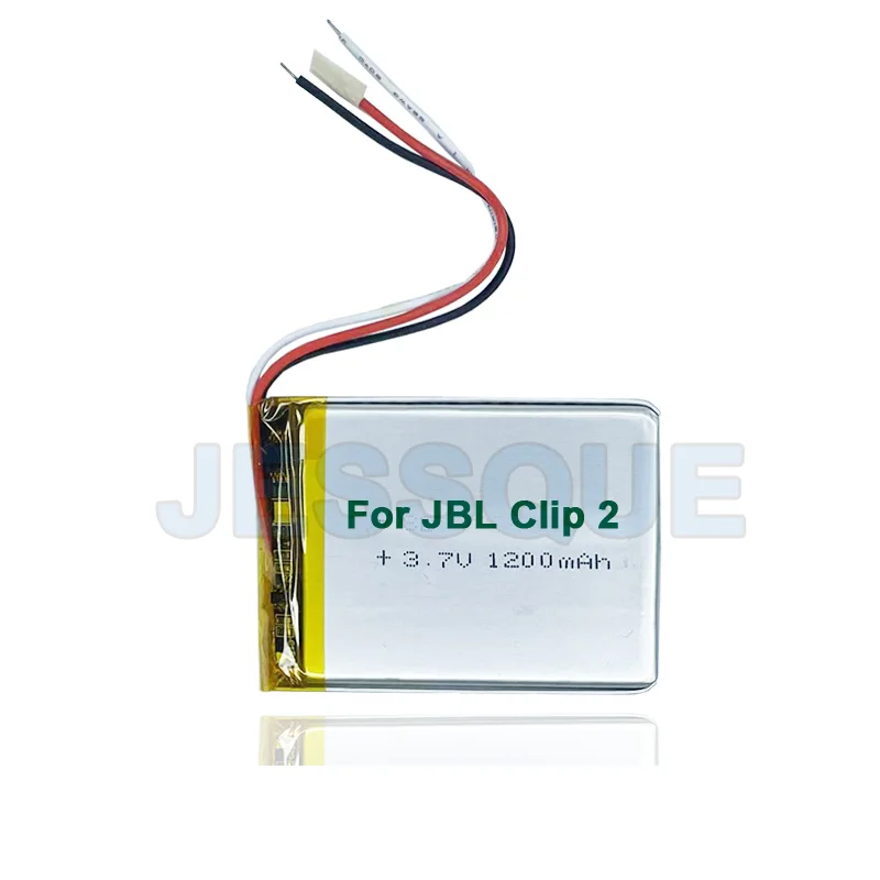 Original Replaces 1200mAh Speaker Battery For JBL Clip 2 Clip2 AN CLIP2BLKAM CS056US P04405201 GSP383555 Batterie AKKU