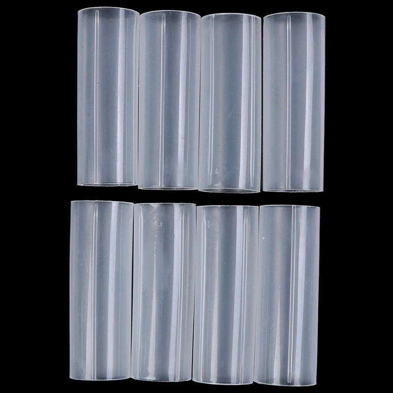 8Pcs 6cm Plastic 18650 Battery Holder Tube For Flashlight Torch Lamp Light