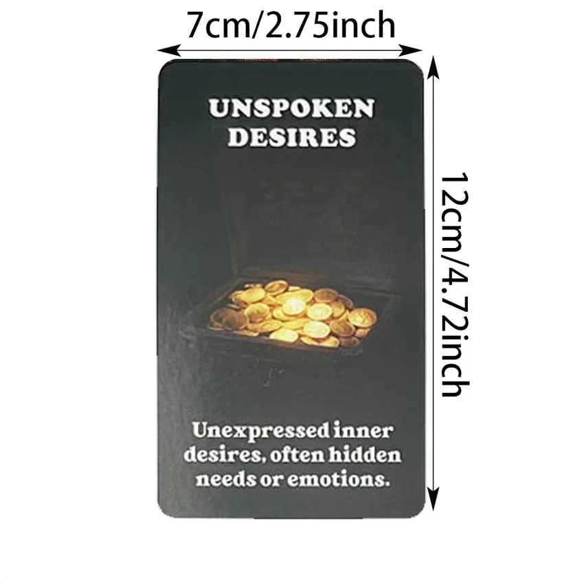 12x7 cm A-80 Card Keyword Spill Tea Oracle Deck Card Games No Manual