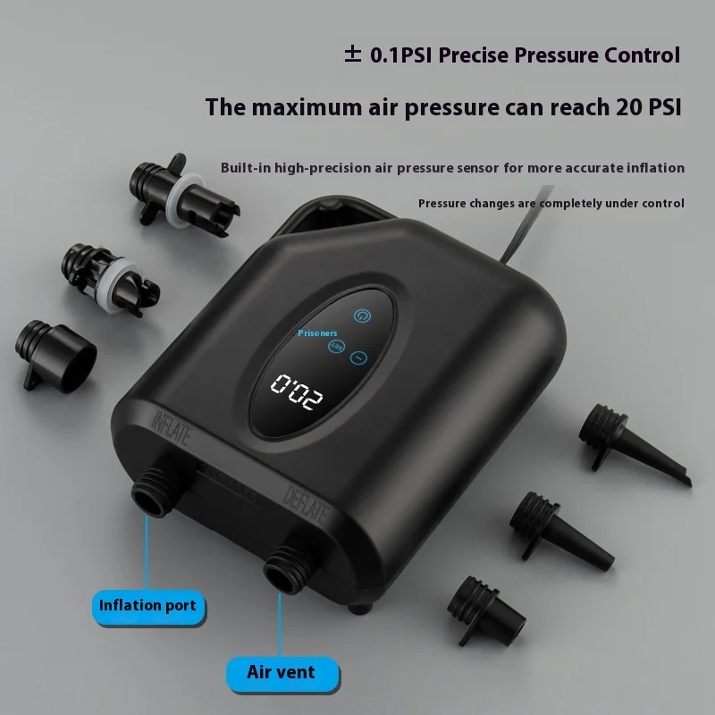 Upgraded Electric Air Pump High-Pressure Portable For Boats Sup Tents 12v Car Outdoor Camping Waterproof Dual Pump 15psi