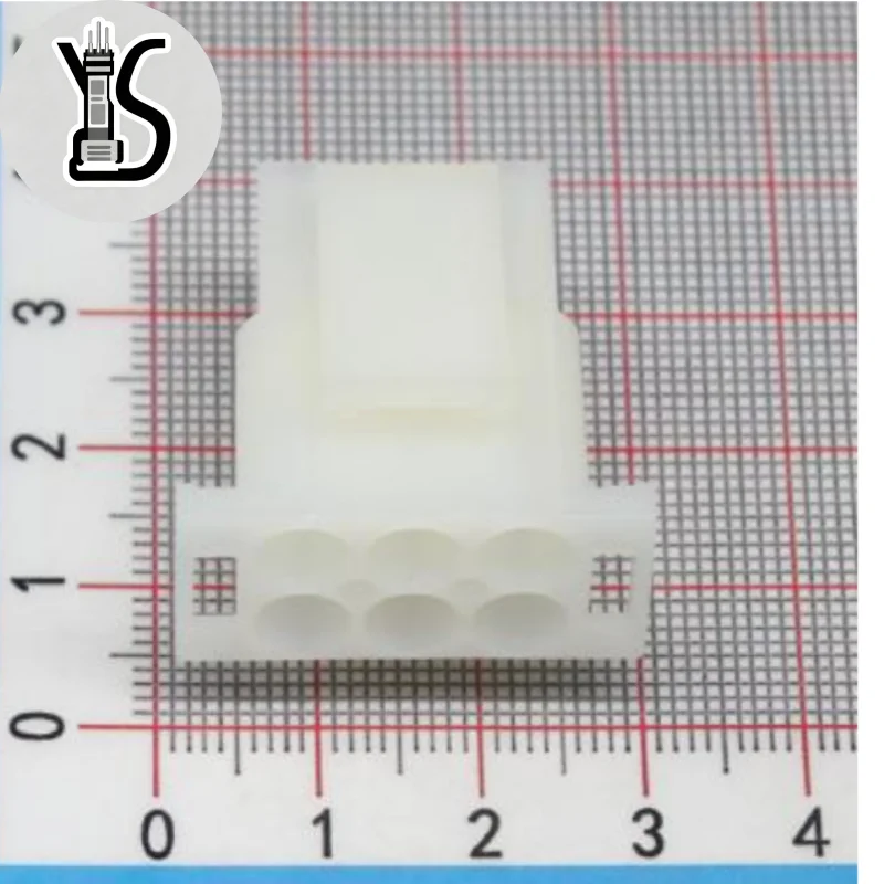 50PCS Original Genuine Connector 1-480704-0 Rectangular Power Connectors Housing Plug 6 Position For Car Smart Electronic
