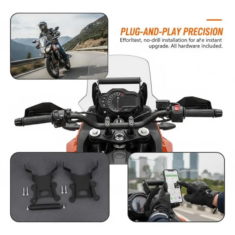 

1 Set Motorcycle Handle Bar Phone Holder Support DS625X DSX525 Handlebar Extension GPS Bracket For Valico 625 525 DSX For VOGE