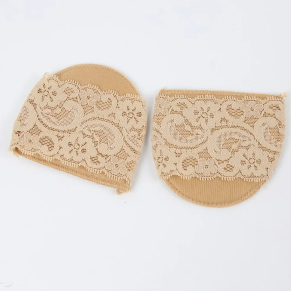 

2Pair Ultra-Soft Forefoot Cushions Invisible Sponge Foot Pad High Heel Protectors Khaki Reduce Pressure Metatarsal Pain Relief