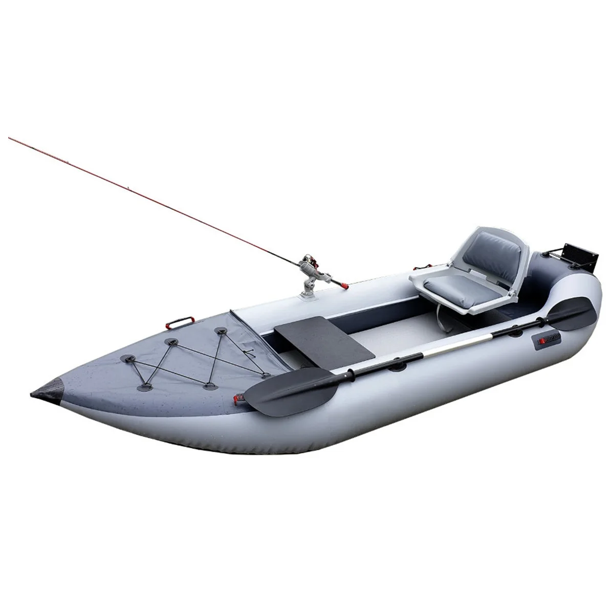 

Inflatable Fishing Kayak Sport Yacht 360cm Drifting PVC (gray)promote sales