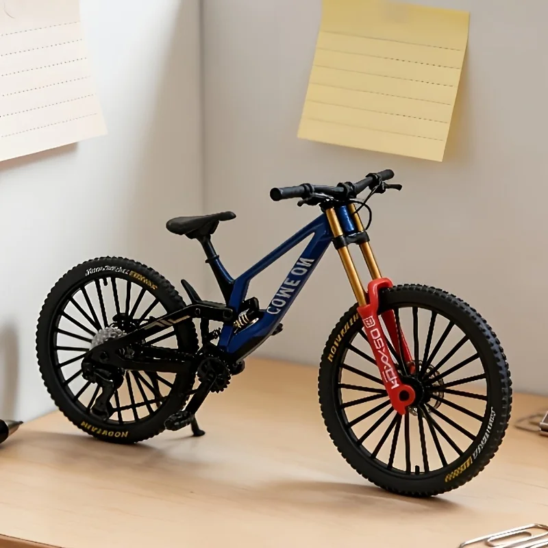 1:8 All-Terrain Mountain bicycle Die-Made Model with realistic suspension and brakes, suitable for indoor and outdoor display.