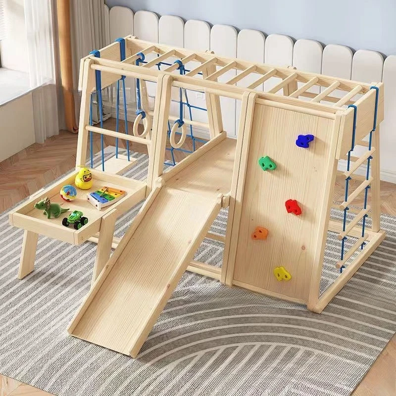 Wooden Climbing Frame with Sli - Kids Outdoor Wooden Climbing Frame recension och pris