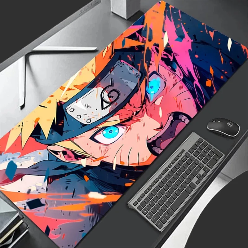 N-narutoS Mauspad Gaming-Teppich Anime Tastaturunterlage PC-Mauspad XXL Mauspad Laptop Erweiterte Schreibtischunterlage für LOL Gamer Geschenk