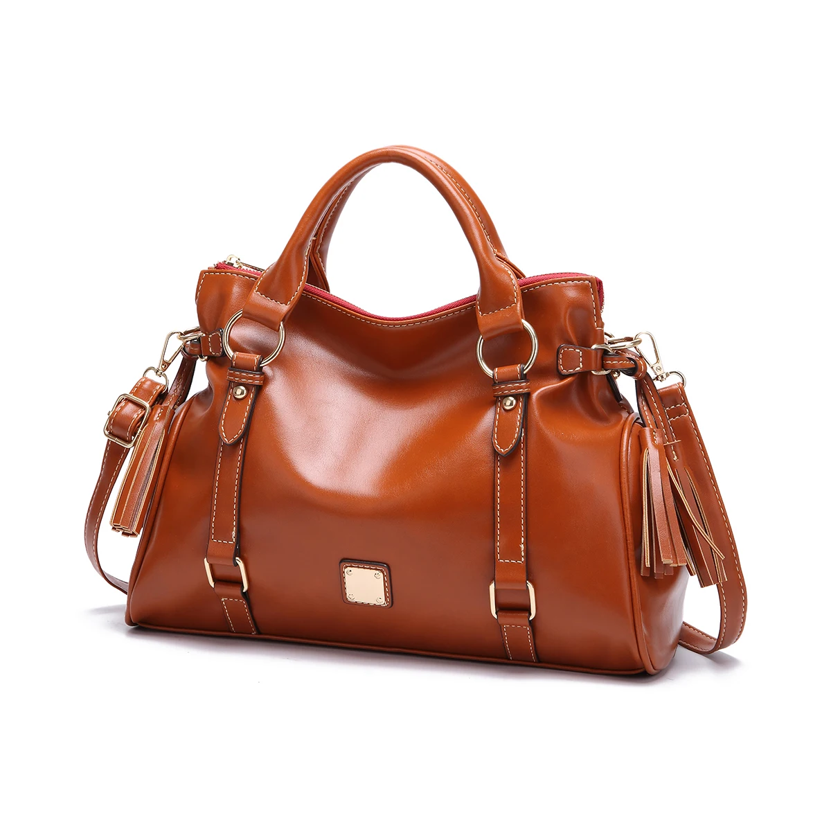 Soft Leather Retro Fashion Handbag Women\'s Bag Purse