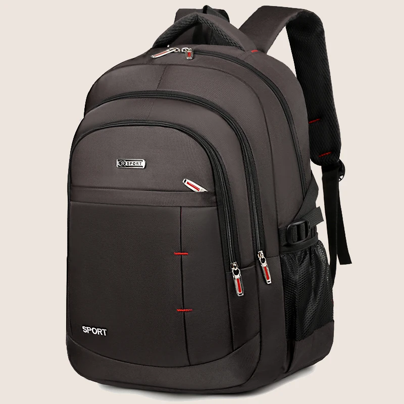 Large capacity laptop backpack - durable, waterproof, stylish unisex backpack with practical pockets - ideal for school and trav