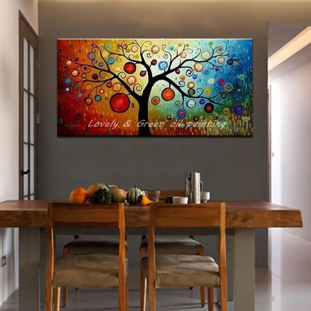 

Mintura, большая ручная роспись абстрактного дерева, картина маслом на холсте, современный домашний декор, плакат, настенная картина, украшение для гостиной