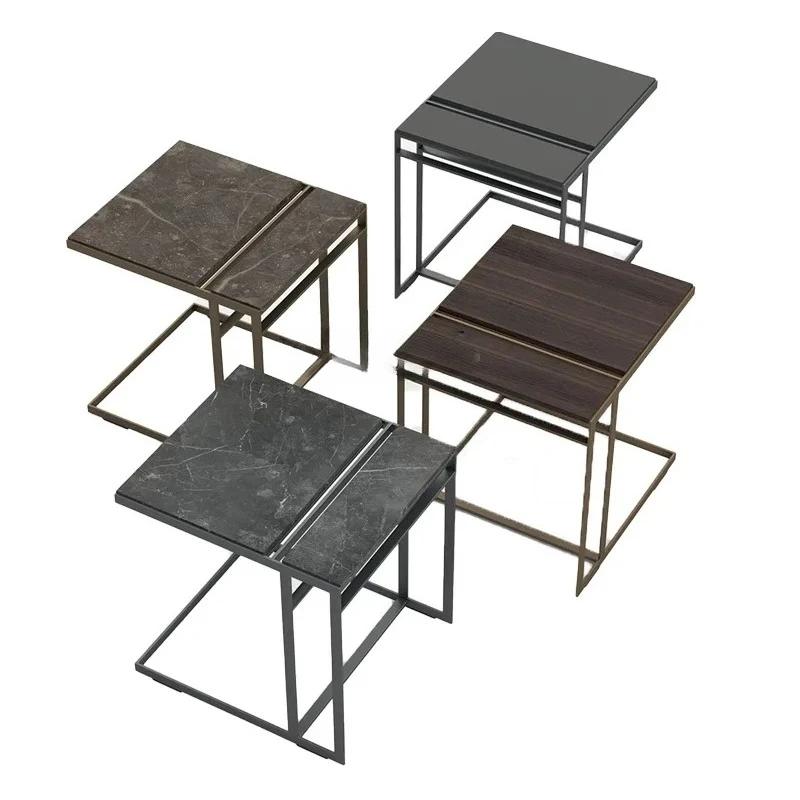 

Sofa Side Table Side Cabinet Minimalist Creative Metal Small Coffee Table Mini Bedside Cabinet Table Living Room