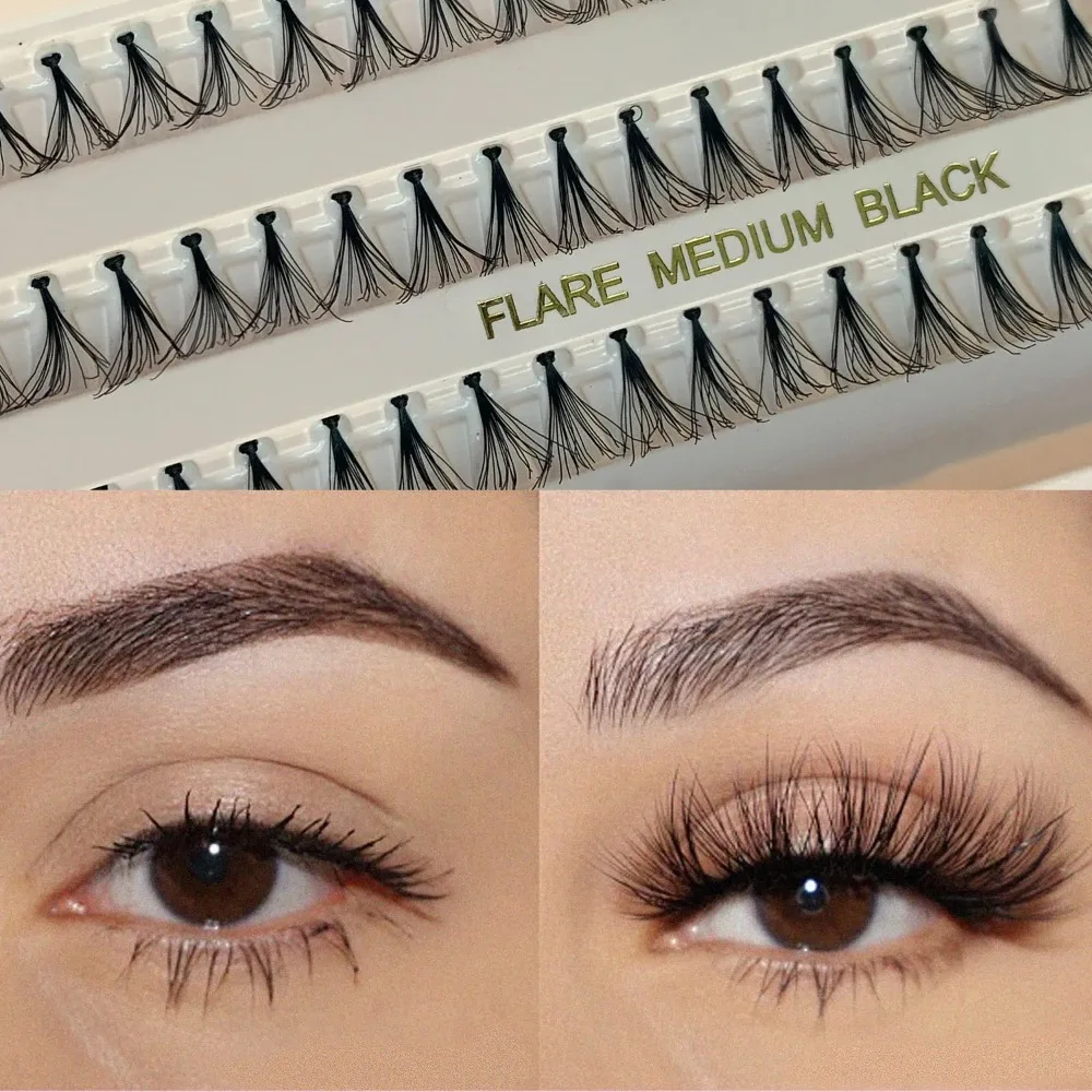 韓国風つけまつげキット（グルーとピンセット付き）で自然なふんわり感を実現