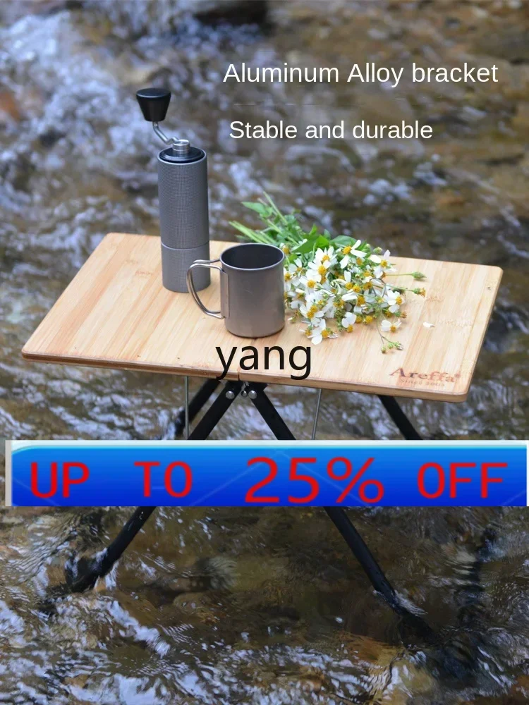 

lmm Single Table Foldable Portable Camping Picnic Lightweight Table Bamboo Allegro Non-Mildew