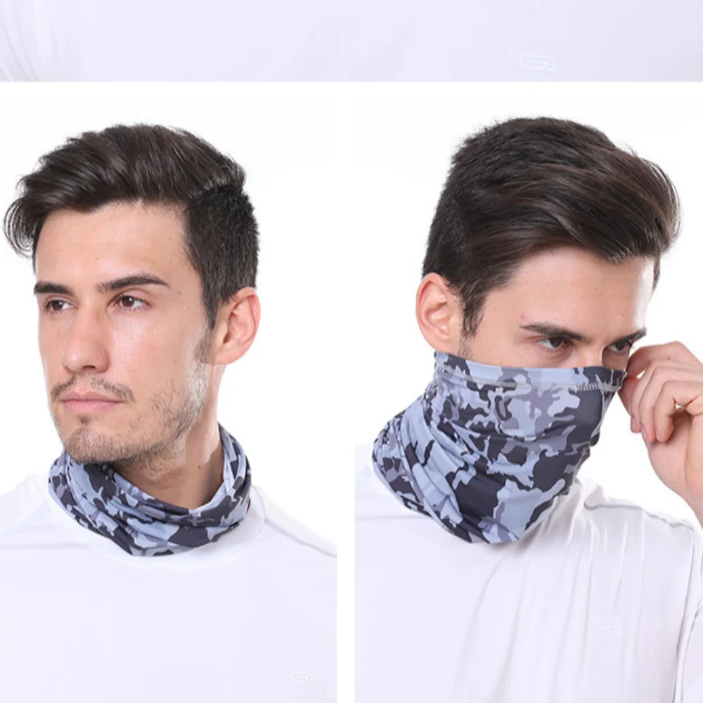 Анти-УФ-маска, маска для верховой езды, шарф с принтом, защита от солнца, спортивные головные уборы, шапки, разноцветный мотоциклетный тюрбан