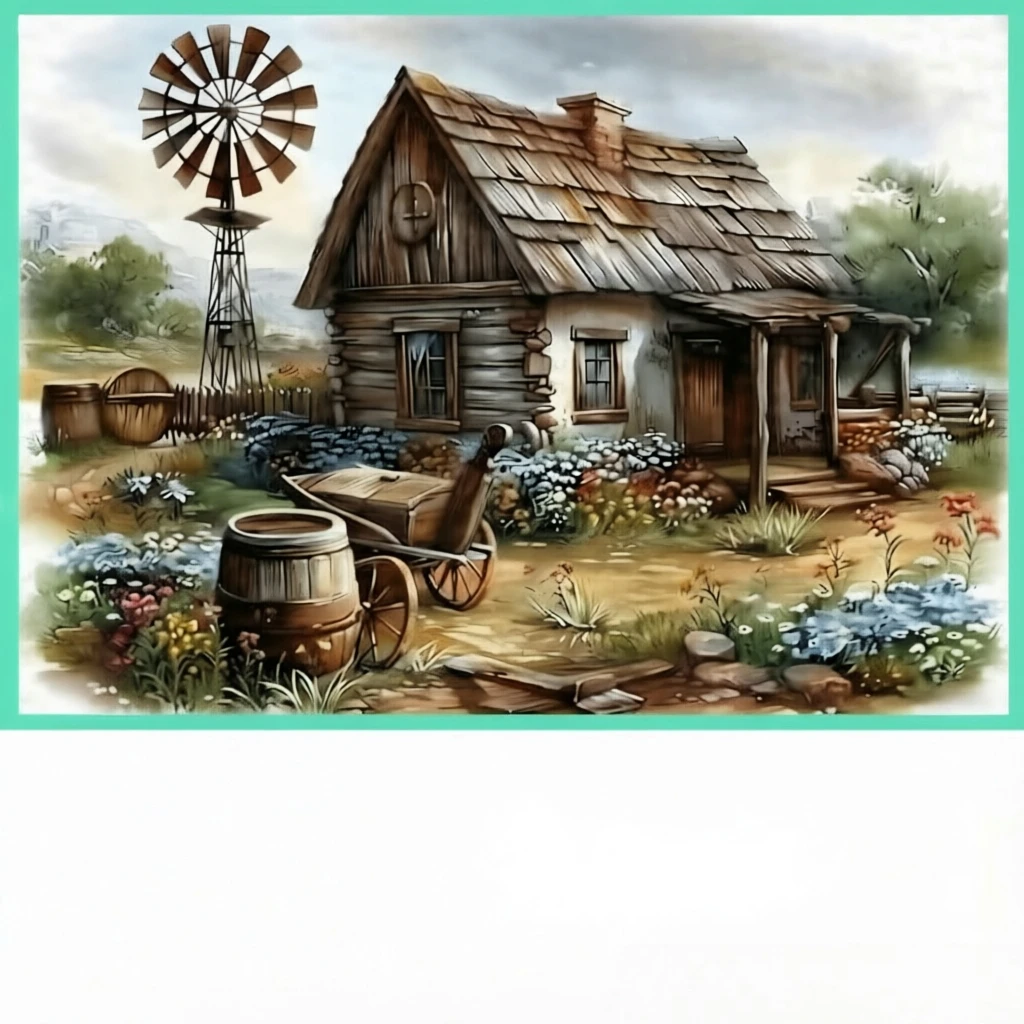 500/1000/1200/2000Pcs Jigsaw Puzzle for Adults,Scenic Cottage&Garden Landscape,Wooden Puzzle Game,Home Decor & Gift,Relaxing Toy