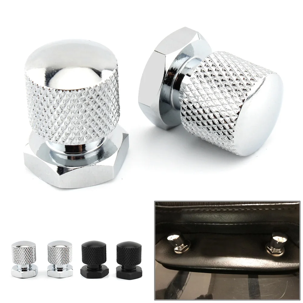 Solo Seat Nuts Seat Mounting Nuts For Harley Touring Softail Street Glide Road King FLHR FLHRC FLHTCU with 1/4