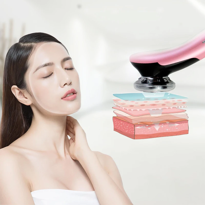 

EMS Face Beauty Massager Hot Cold Hammer Ultrasonic Cryotherapy Facial Lifting Massager Face Body Spa Ion Beauty Instrument