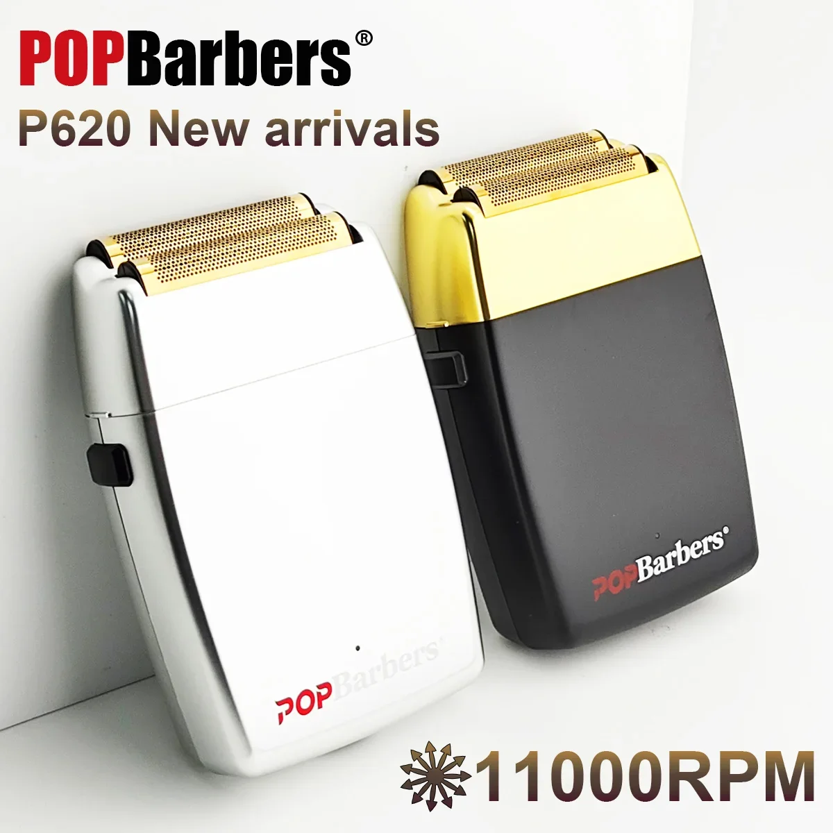 Profissional aparador de clareamento masculino, Óleo Cabeça Push Hair Clipper, Gradiente Início Cabeça de Barbear, 11000RPM Shaver, P620