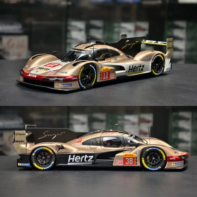 

Модель автомобиля Porsche 963 Hertz Team Le Mans из литого металла, масштаб 1:18, NOREV