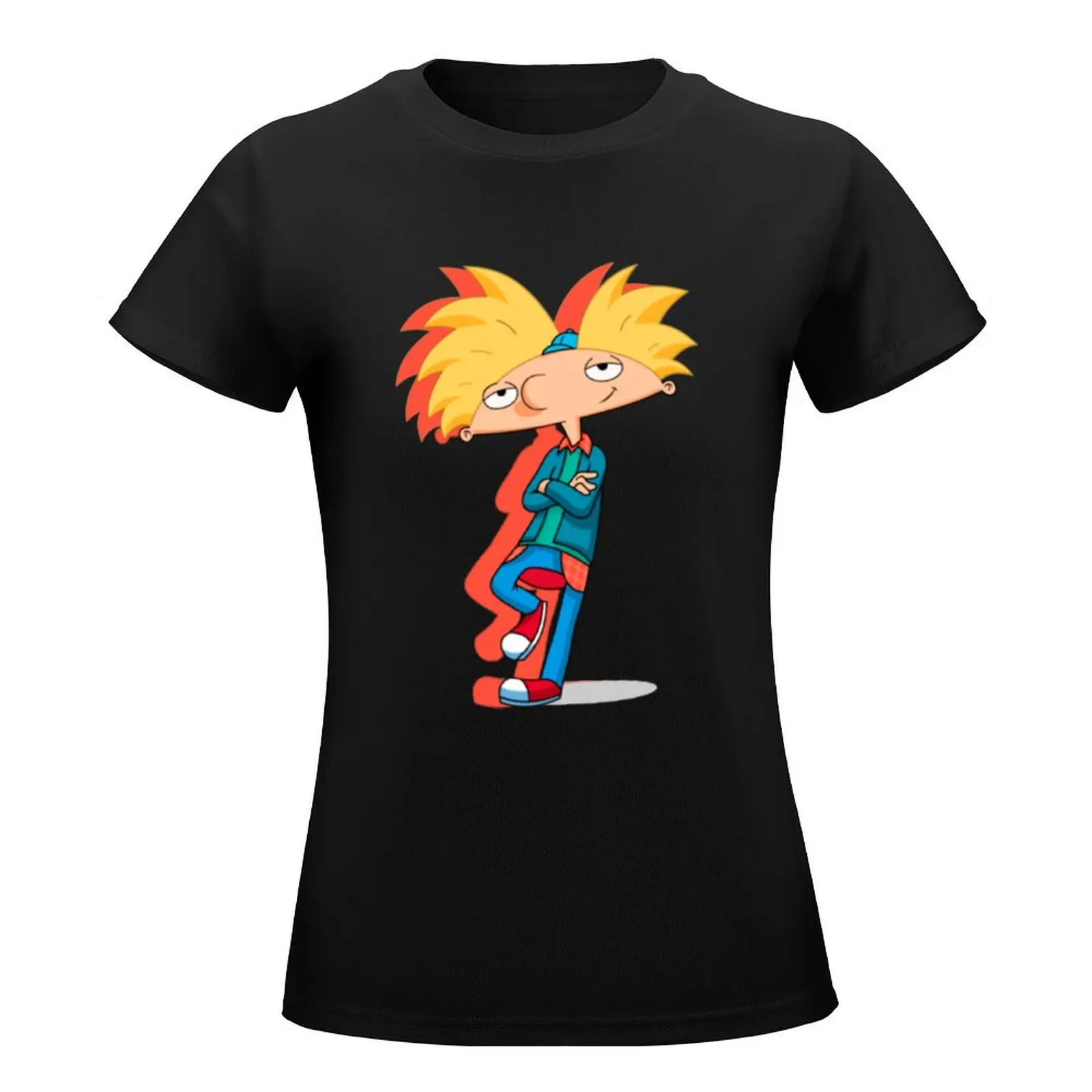 Arnold - Hey Sticker T-Shirt vintage clothes Blouse tight shirts for Women