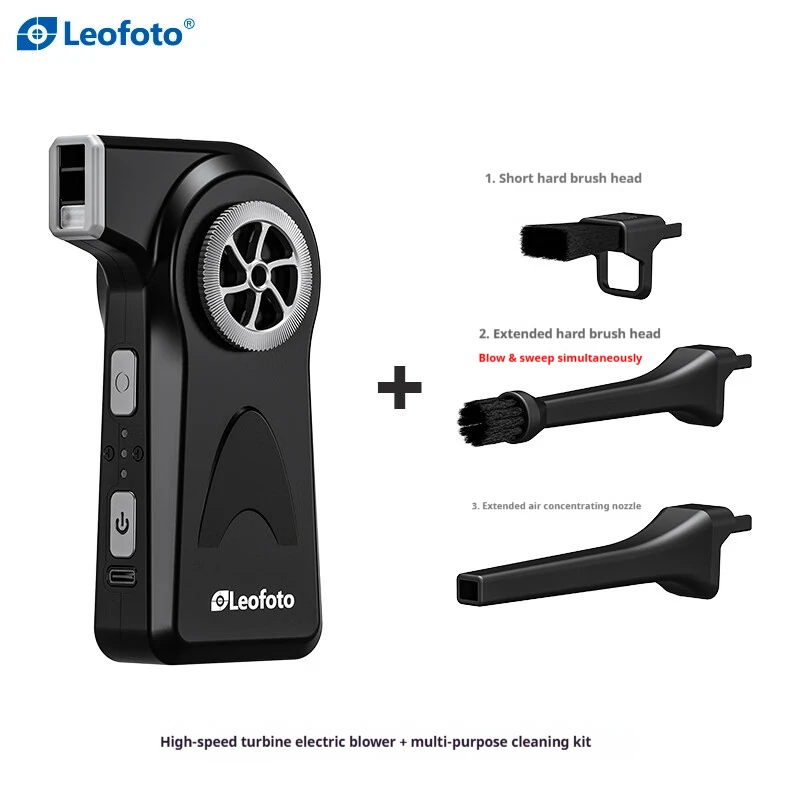 

Leofoto EB-01 Multi-Function Electric Air Blower The Ultimate Dust Removal Tool for DSLR Lenses, Screens, and Camera Bodies