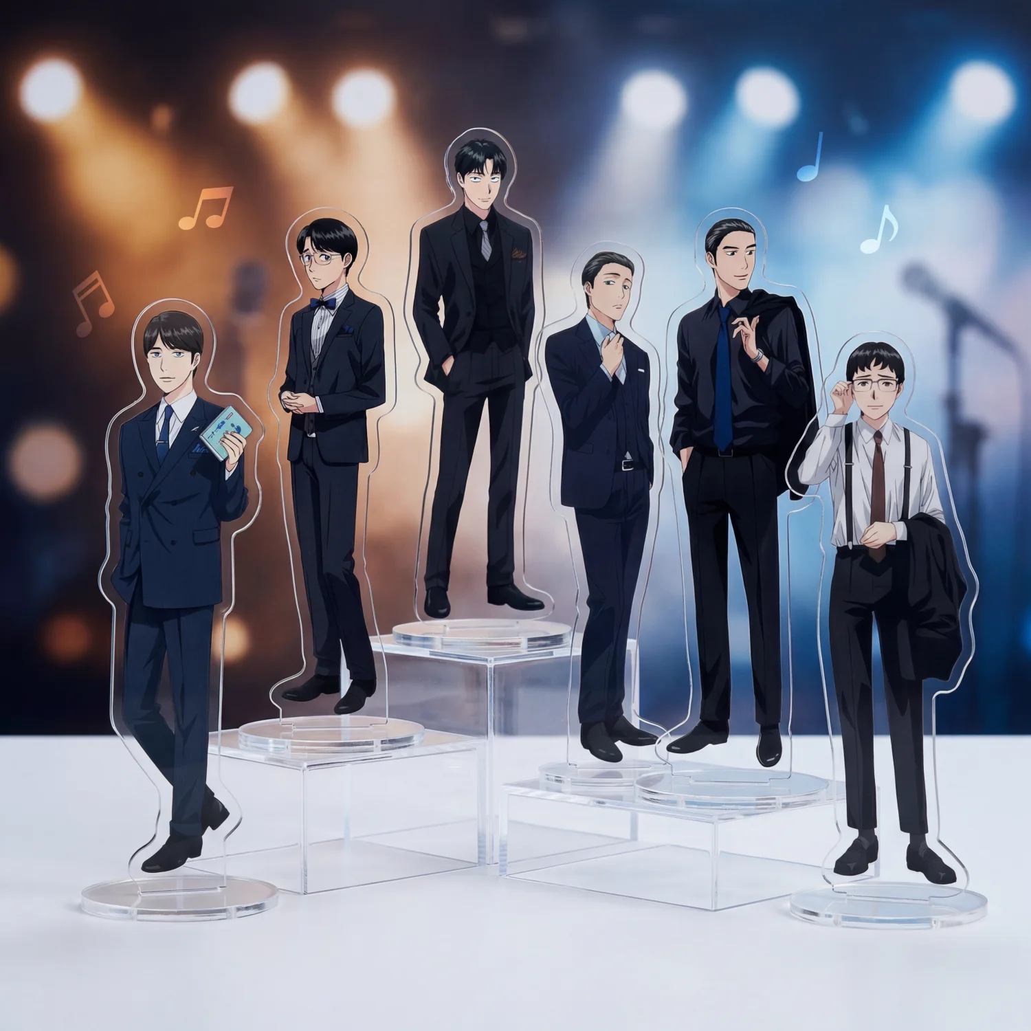 Anime BL ¡Vamos a cantar karaoke! Figura de Acrílico de 15 cm, Kyouji Narita Satomi Oka, Impresión HD en Capas, Decoración de Escritorio, Regalo, Llavero
