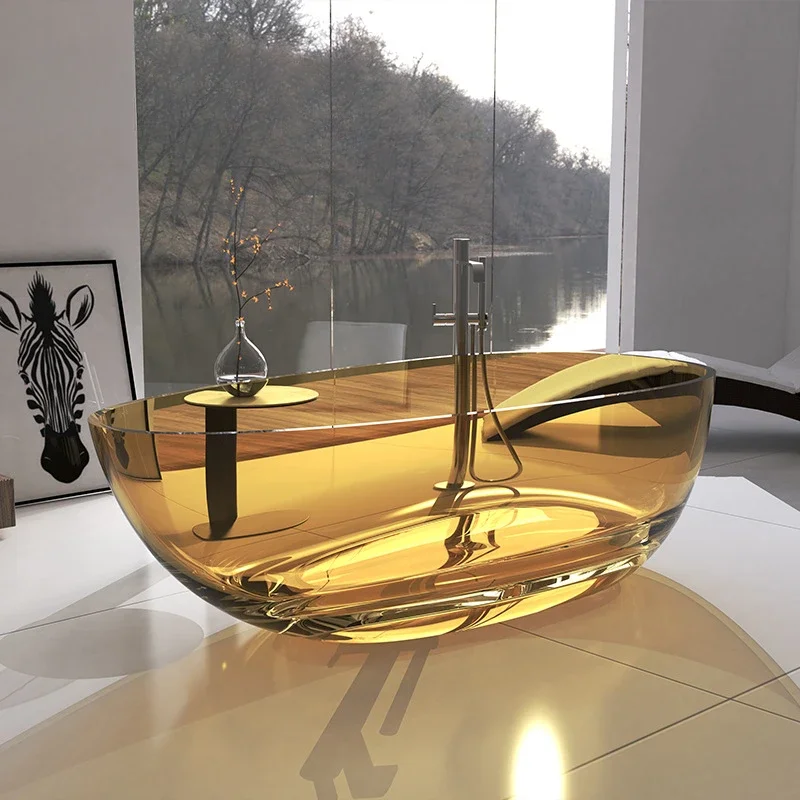 

Lady Blue channel supplies unsaturated resin transparent bathtubs, free-standing family hotels, and homestays
