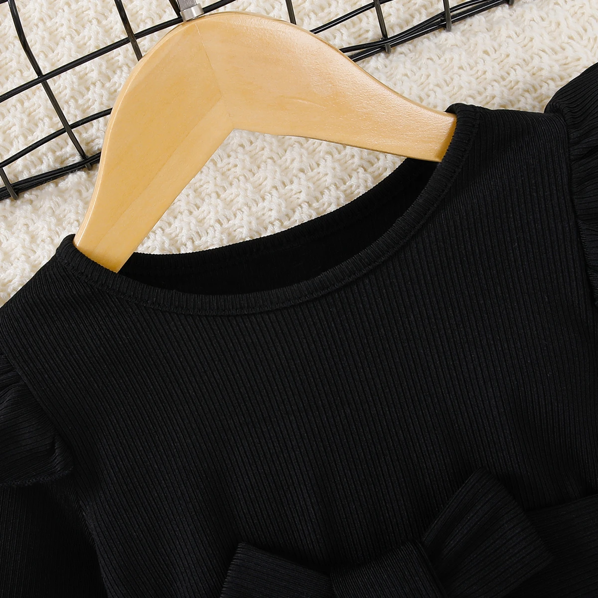 فستان بناتي للربيع والخريف كاجوال بطبعة الفهد الأسود مع حزام ملابس أطفال صغار ملابس أطفال أفريقية عرقية #3