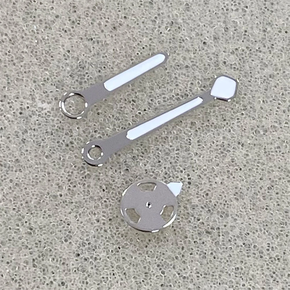 NH35 Hands Personalized Style Silver White Watch Hands with Green Luminous Pointers for NH35 NH36 4R 7S Movement Accessories
