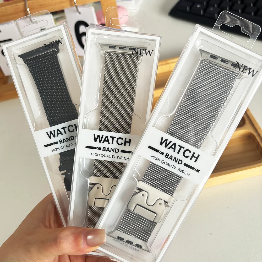 Titanium Straps For Apple watch Series 11 10 9 8 7 6 5 4 SE 3 46mm 42mm 41mm 45mm 44mm 40mm Milanese Loop Ultra 49mm Accessories